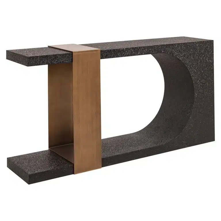 Richmond Interiors wandtafel Bazel 150x36x76 cm metaal