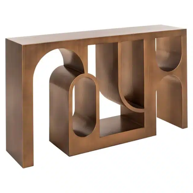Richmond Interiors wandtafel Lugano 150x36x85,5 cm metaal