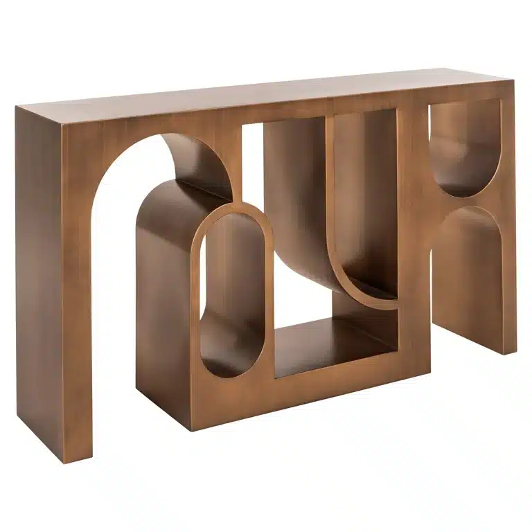 Richmond Interiors wandtafel Lugano 150x36x85,5 cm metaal