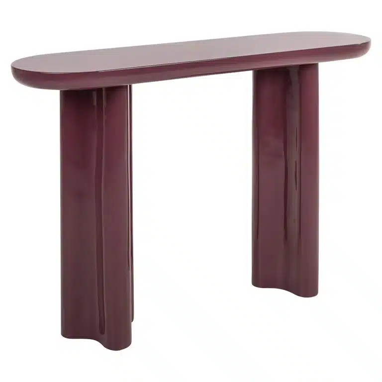 Richmond Interiors wandtafel Sunny 120x35x80 cm burgundy