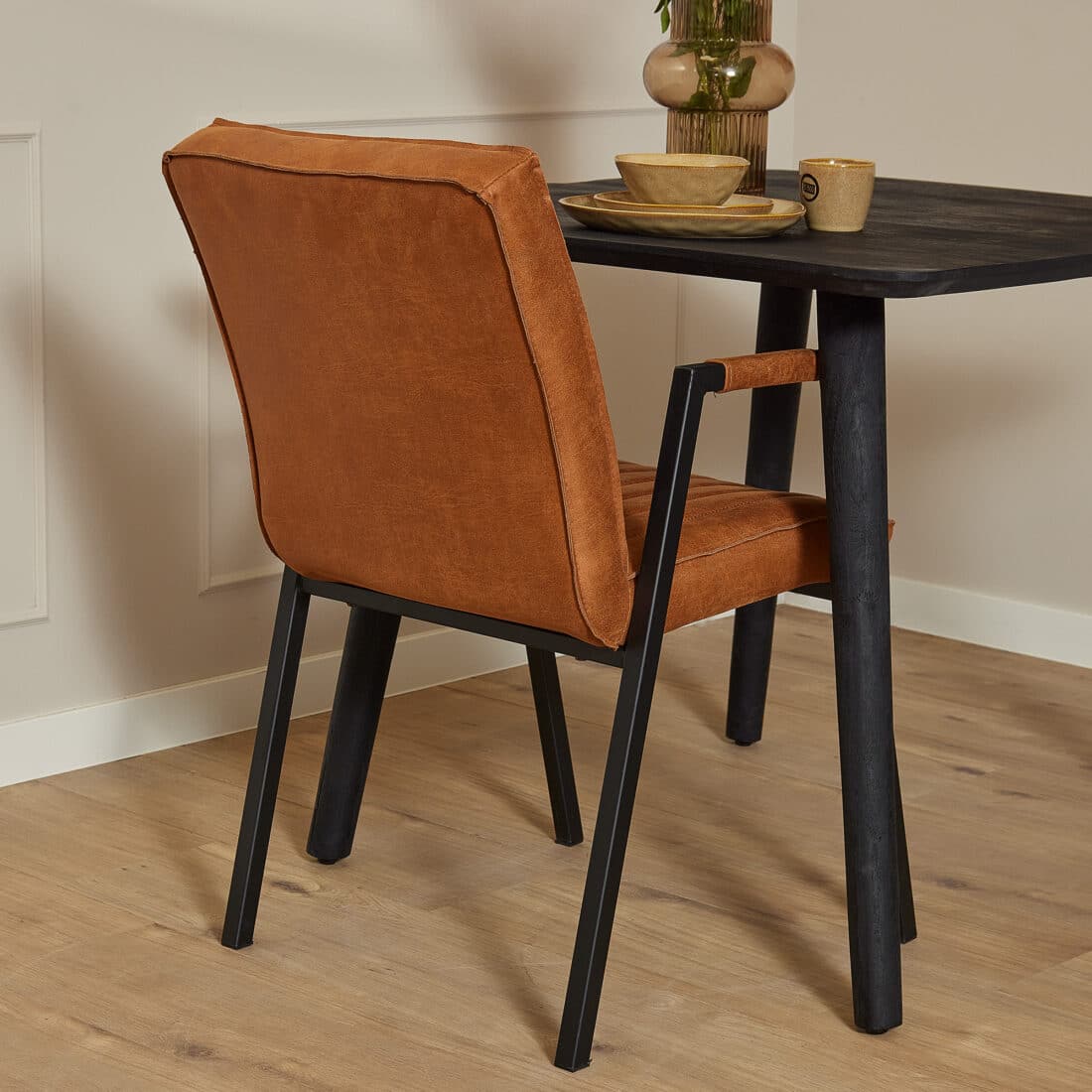 Starfurn Eetkamerstoel Tivoli Bull Cognac Met Armleuning