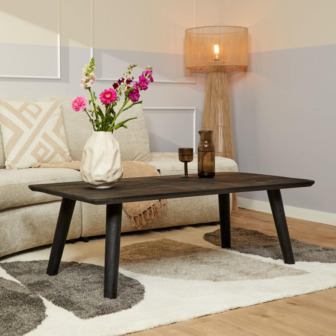 Starfurn Salontafel Omaha Black 130 Cm