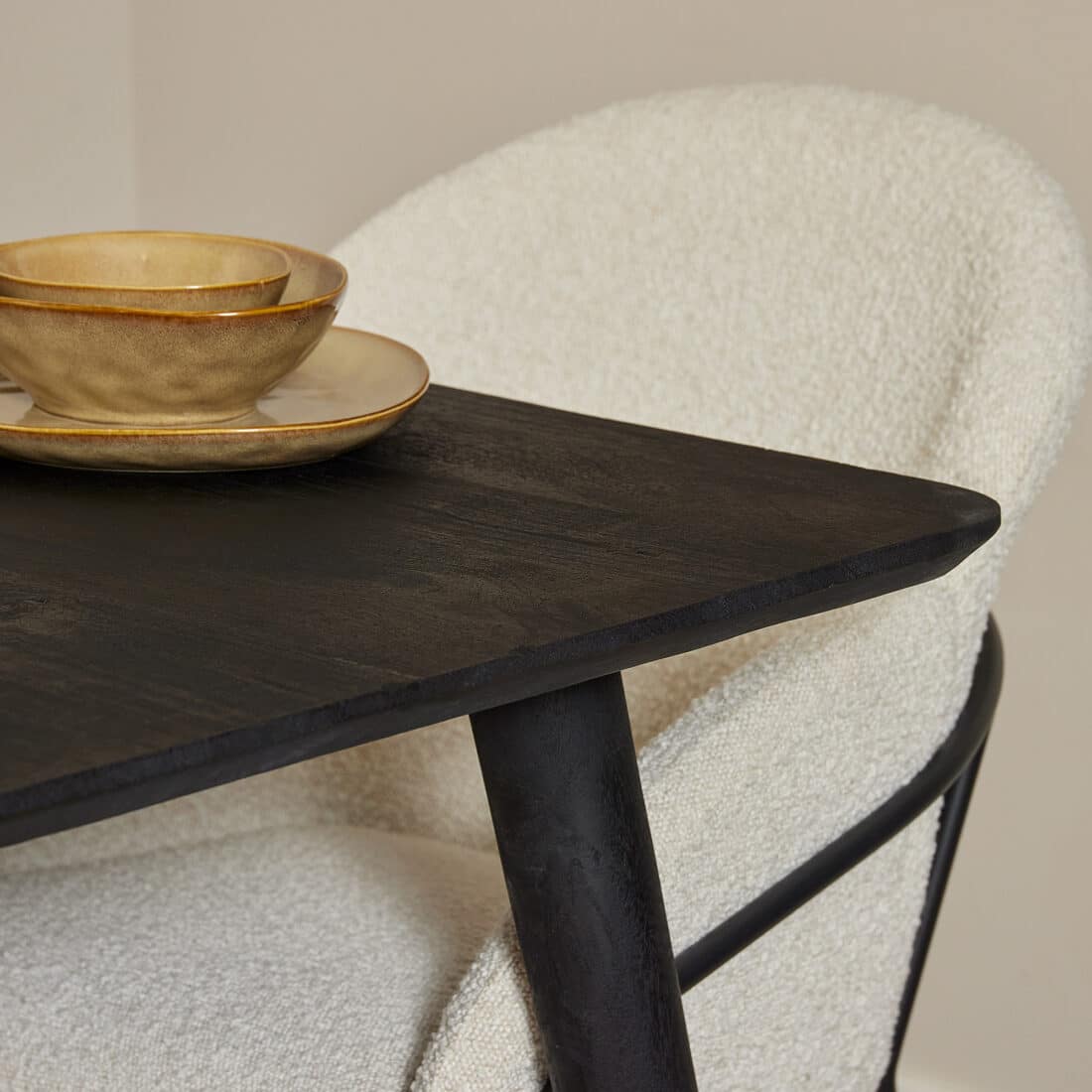 Starfurn Eettafel Omaha Black 90 Cm