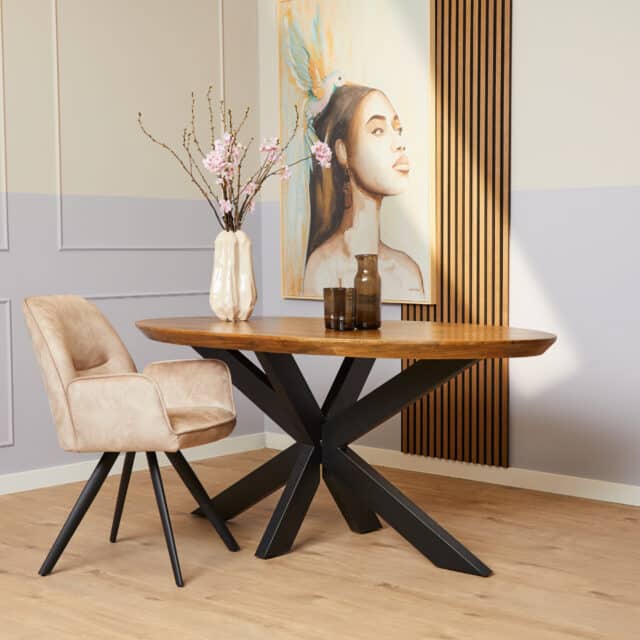 Starfurn Eettafel Brandy 160 Cm Ovaal