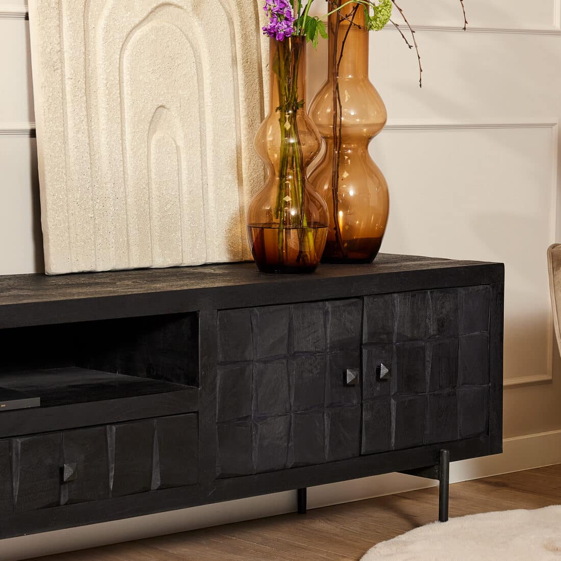 Starfurn Tv Meubel Brandy Black 220 Cm
