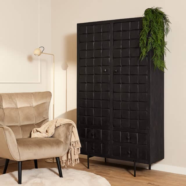 Starfurn Kabinet Brandy Black 100 Cm