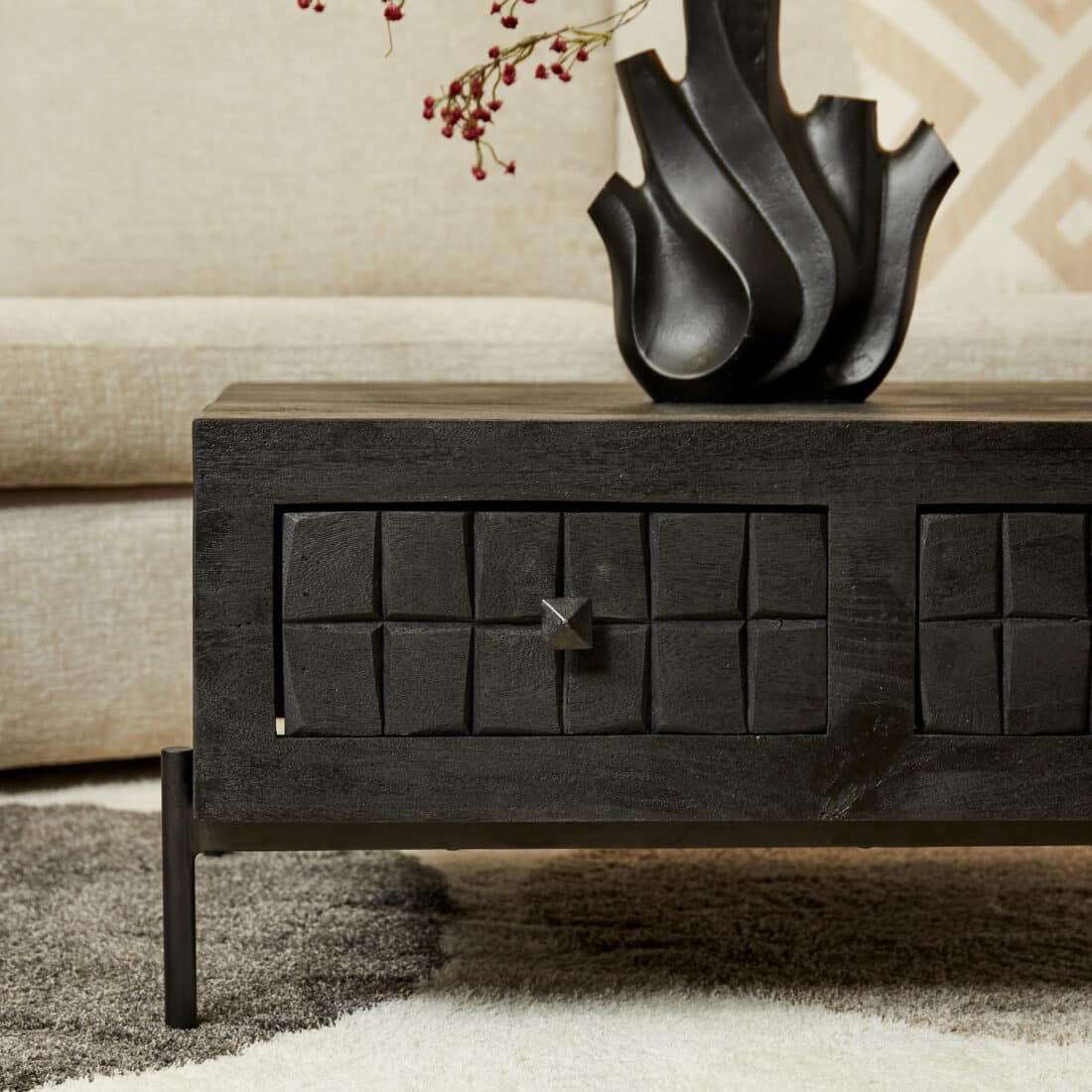 Starfurn Salontafel Brandy Black 80 Cm