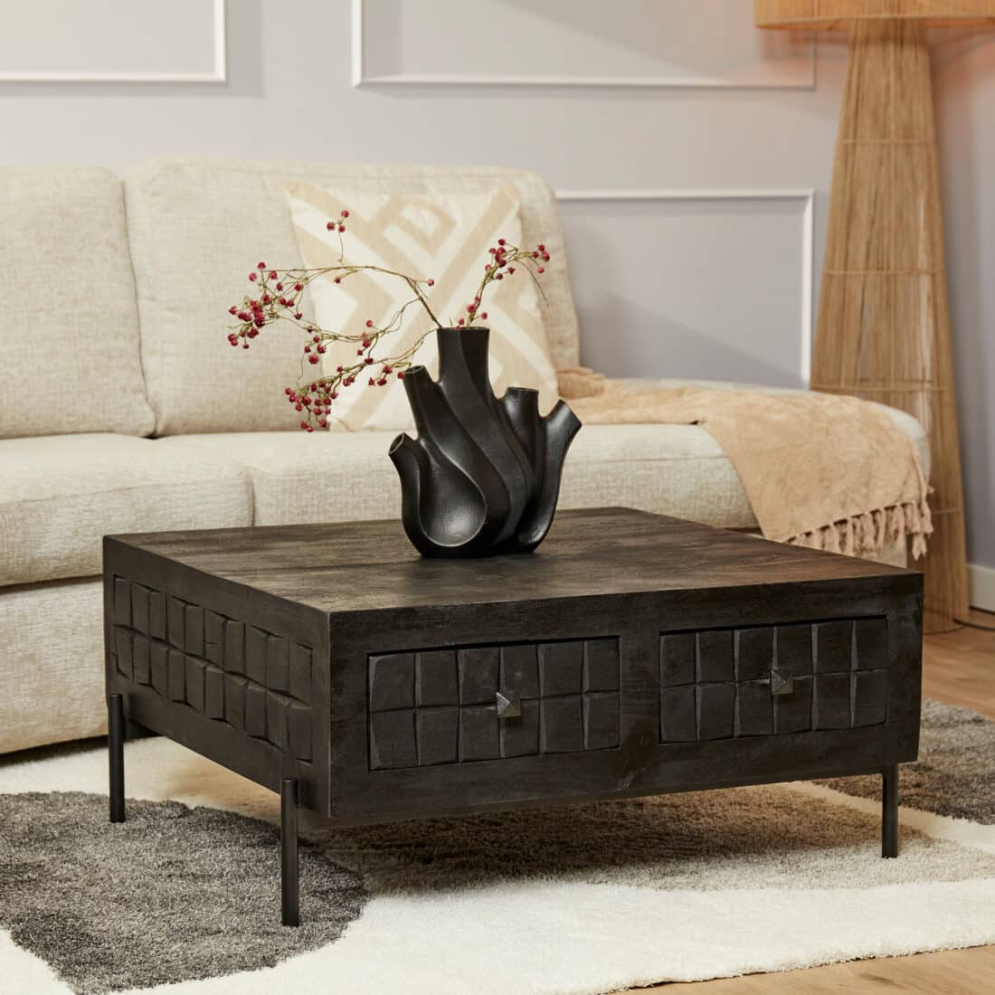 Starfurn Salontafel Brandy Black 80 Cm