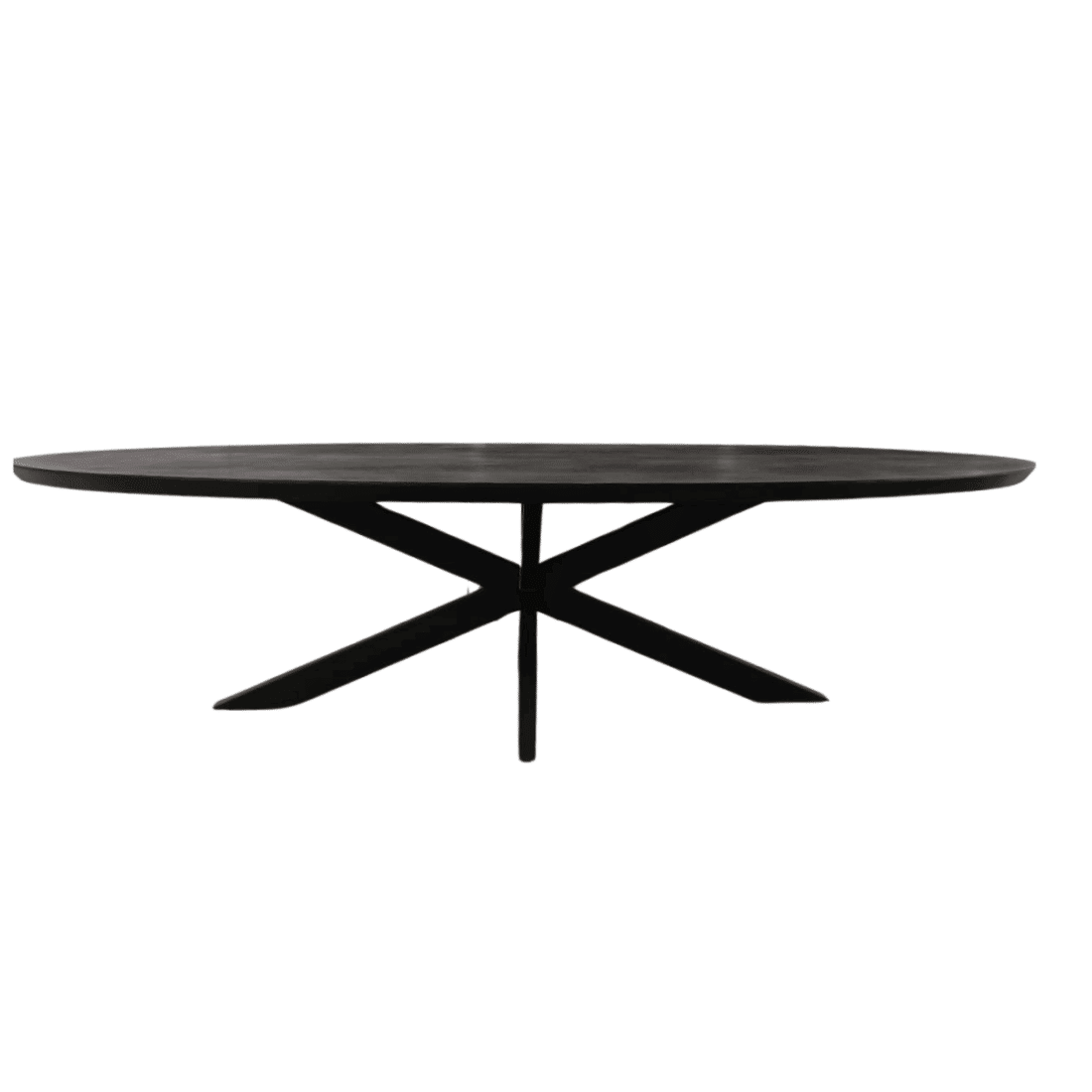 Starfurn Eettafel Brandy Black 160 Cm Ovaal