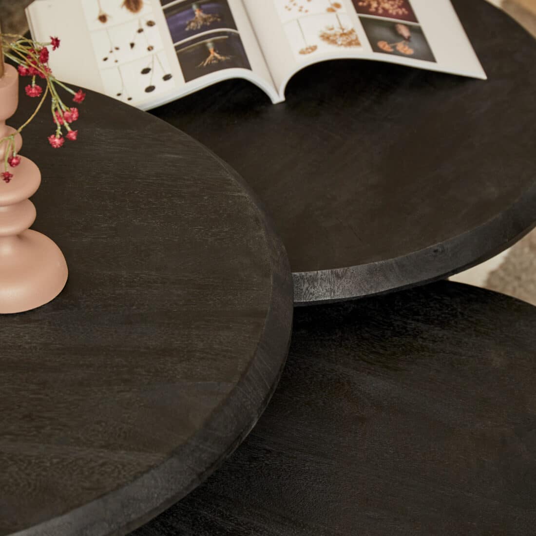 Starfurn Salontafel Ohio Black 70 Cm Set Van 3