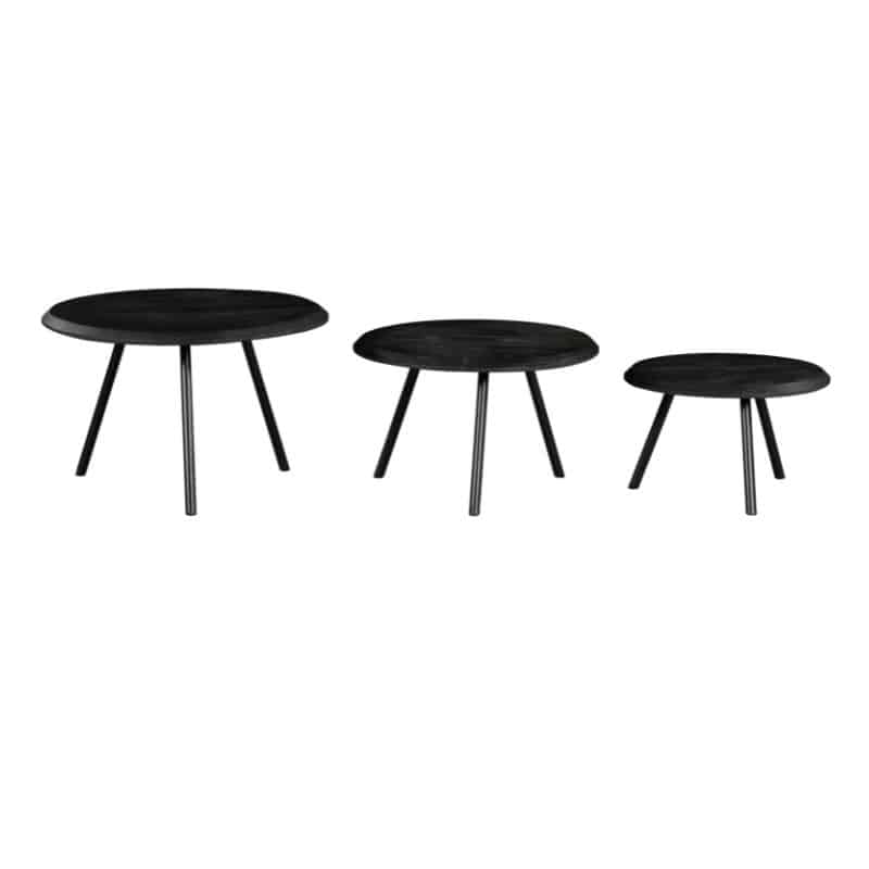 Starfurn Salontafel Ohio Black 70 Cm Set Van 3