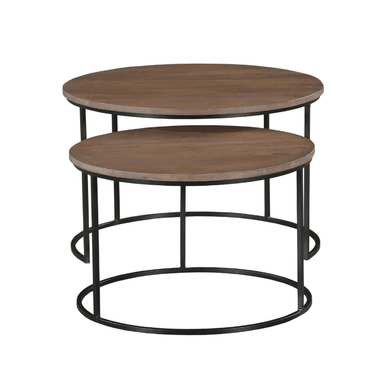 Starfurn Salontafel Madison Walnut 70 Cm Set Van 2