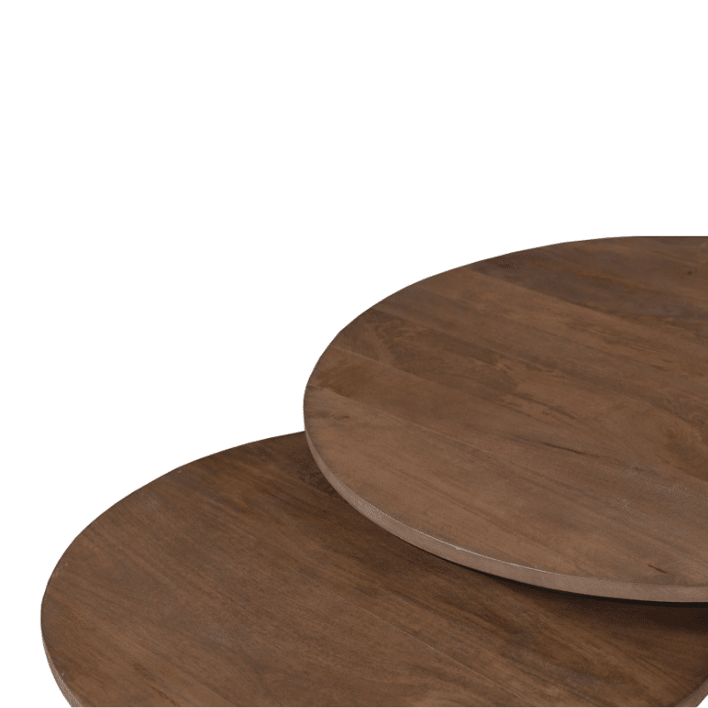 Starfurn Salontafel Madison Walnut 70 Cm Set Van 2