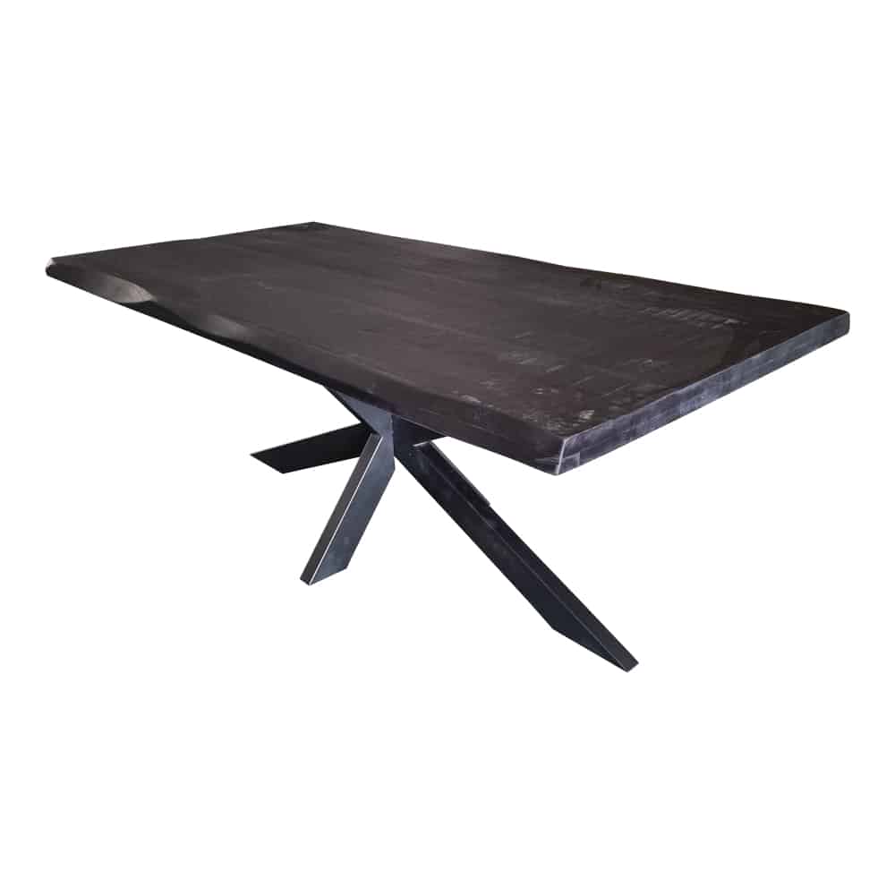 Starfurn Boomstamtafel Boston Black 160 Cm