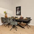 Starfurn Boomstamtafel Boston Black | 300 cm