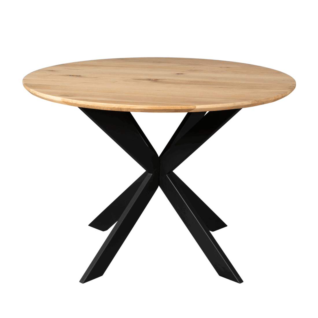 Starfurn Eiken Eettafel Ferris Rond 110 Cm Naturel