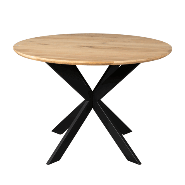 Starfurn Eiken Eettafel Ferris Rond 110 Cm Naturel