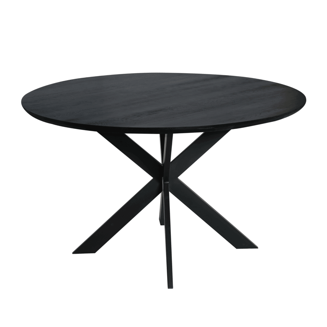 Starfurn Eiken Eettafel Ferris Rond 130 Cm Zwart