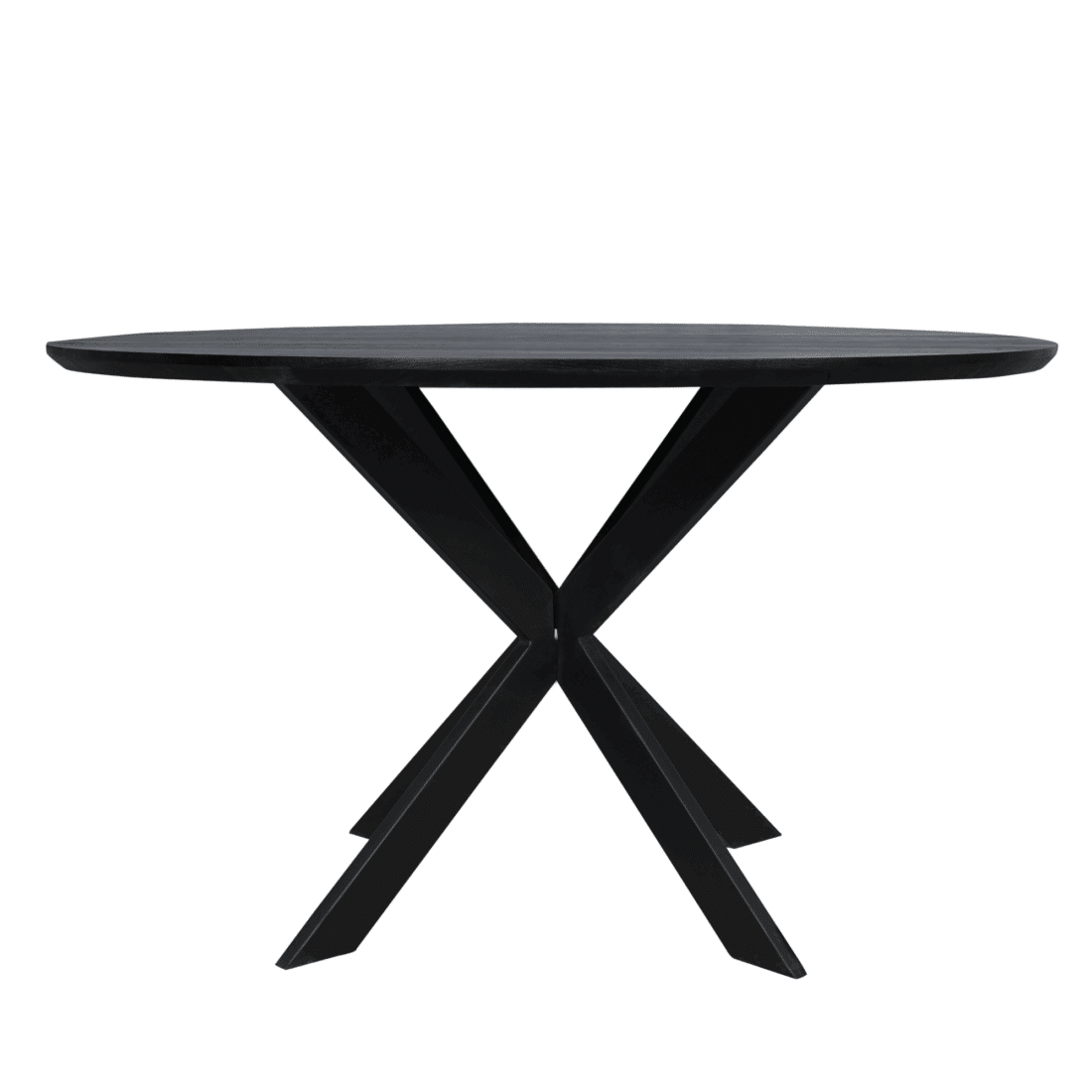Starfurn Eiken Eettafel Ferris Rond 130 Cm Zwart