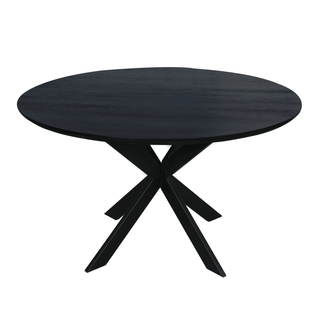 Starfurn Eiken Eettafel Ferris Rond 130 Cm Zwart