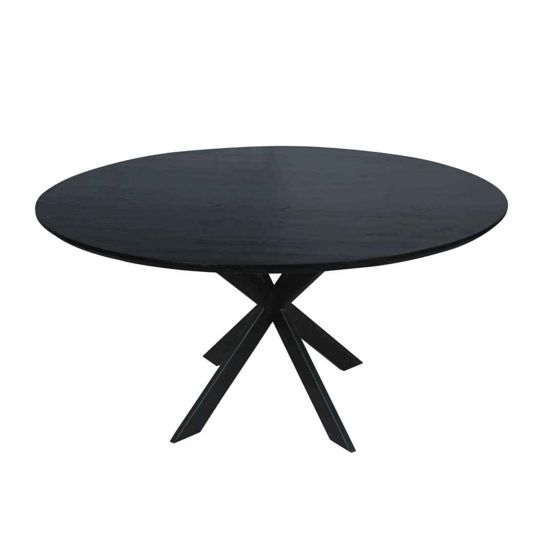Starfurn Eiken Eettafel Ferris Rond 150 Cm Zwart