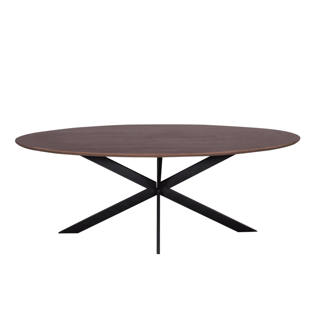 Starfurn Eiken Eettafel Ferris Ovaal 210 Cm Walnoot