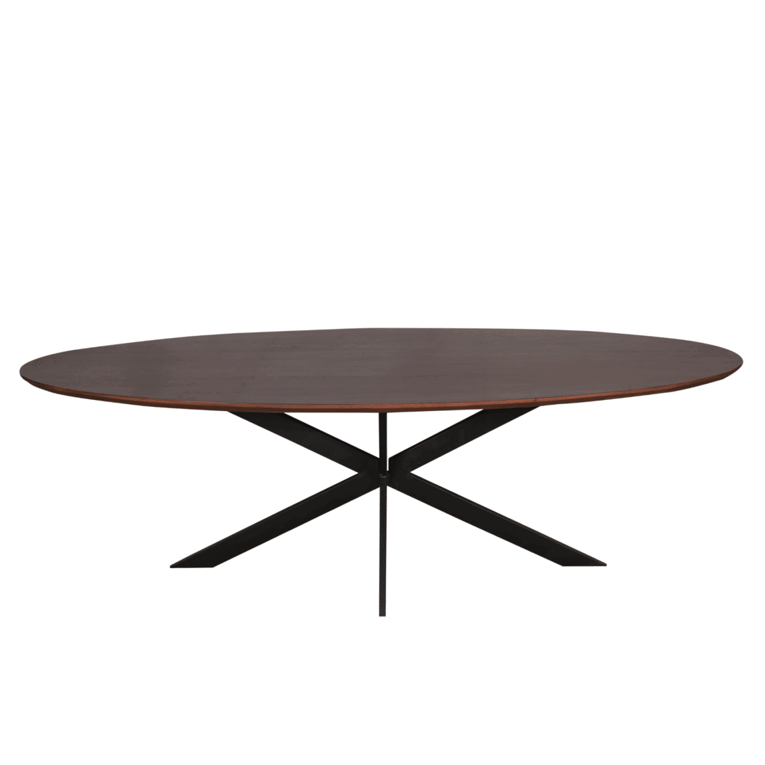 Starfurn Eiken Eettafel Ferris Ovaal 210 Cm Walnoot