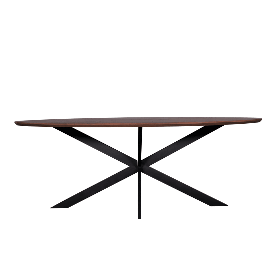 Starfurn Eiken Eettafel Ferris Ovaal 210 Cm Walnoot