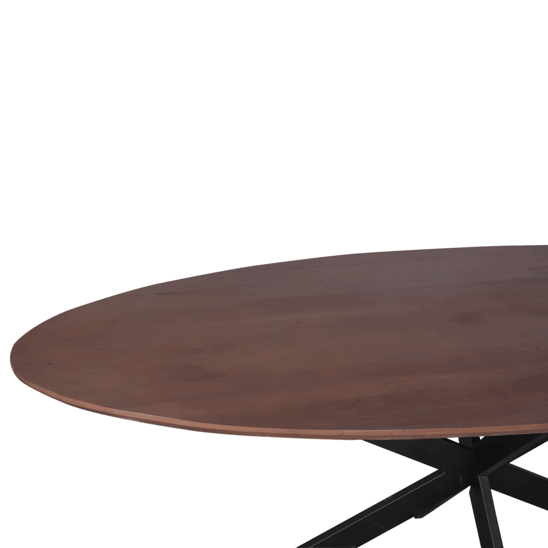 Starfurn Eiken Eettafel Ferris Ovaal 210 Cm Walnoot