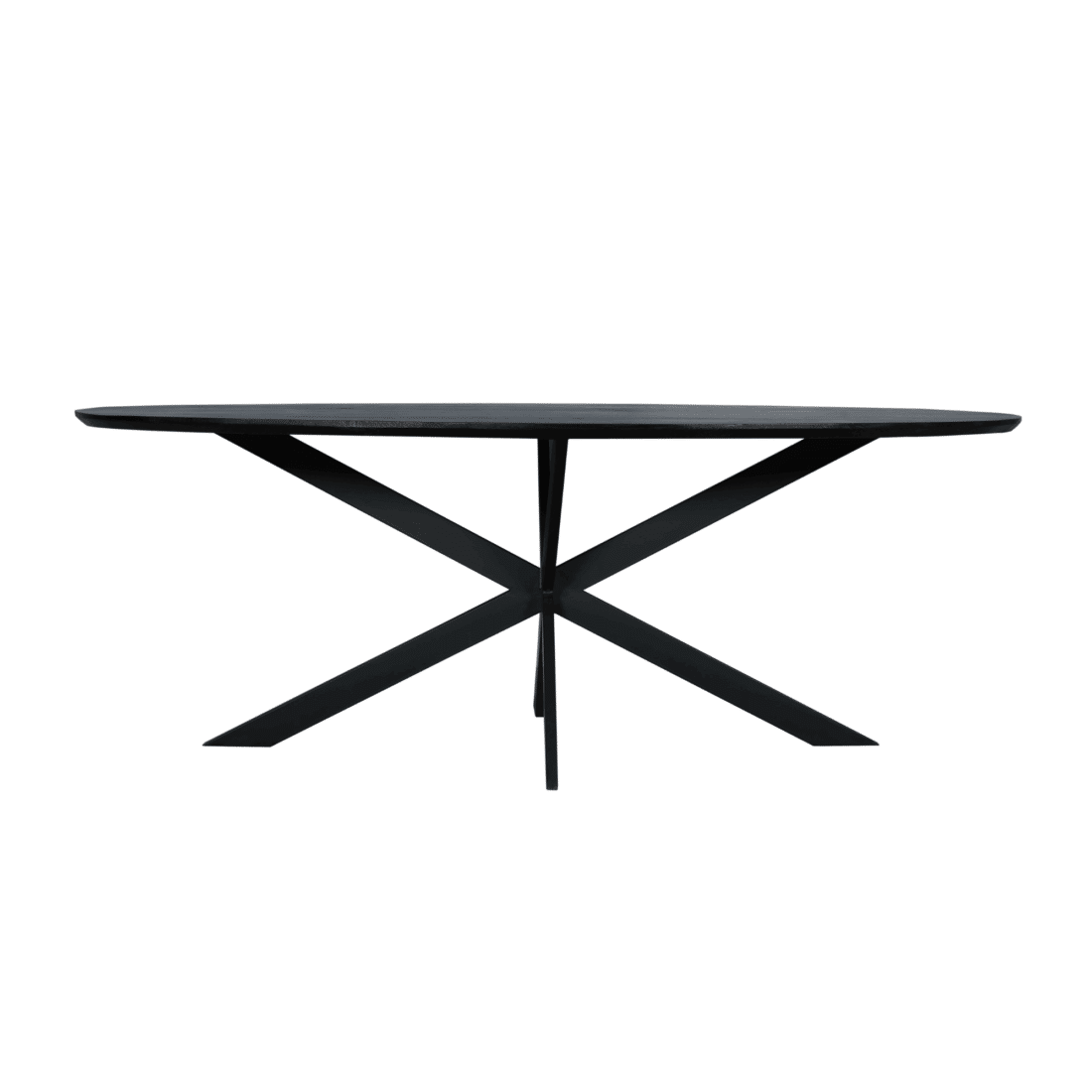 Starfurn Eiken Eettafel Ferris Ovaal 210 Cm Zwart