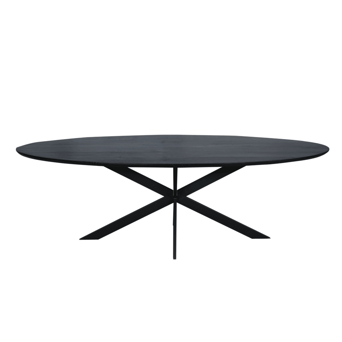 Starfurn Eiken Eettafel Ferris Ovaal 210 Cm Zwart
