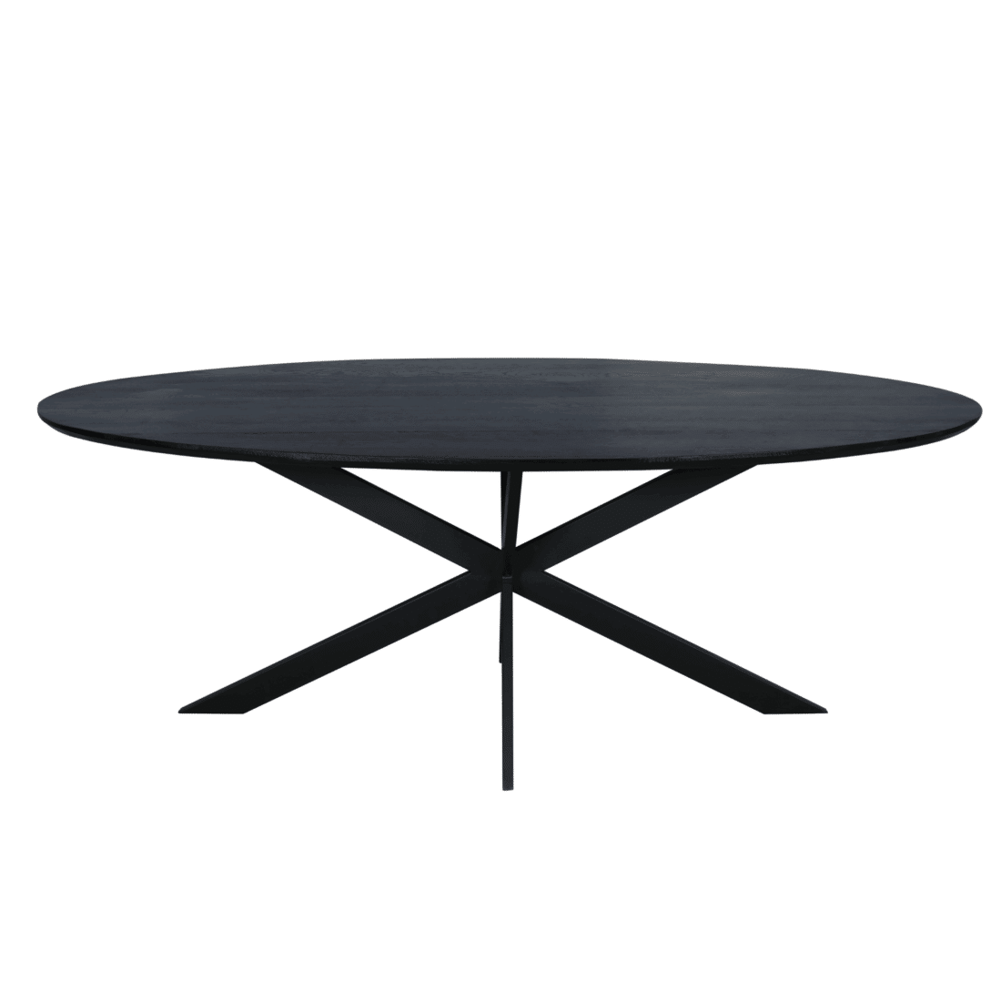 Starfurn Eiken Eettafel Ferris Ovaal 210 Cm Zwart
