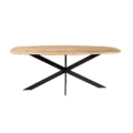 Starfurn Eiken eettafel Ferris | Deens Ovaal 200 cm | Naturel