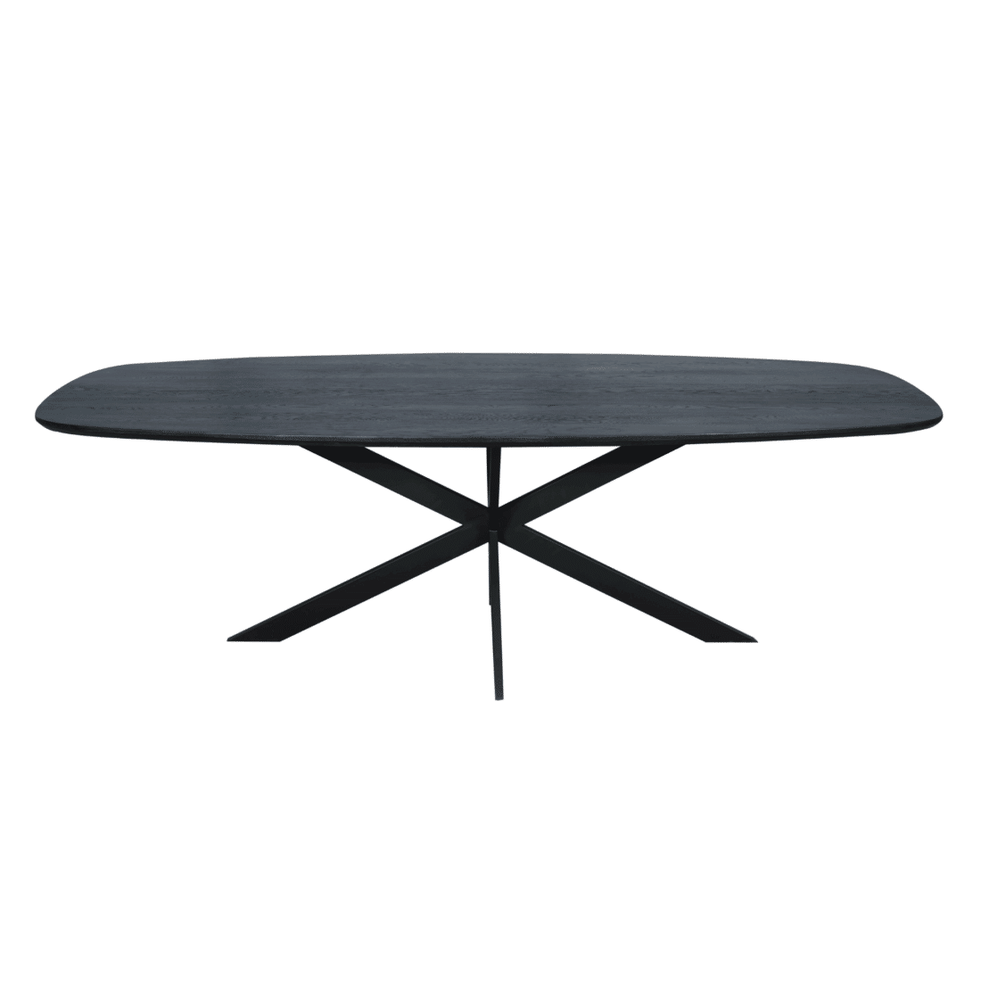 Starfurn Eiken Eettafel Ferris Deens Ovaal 240 Cm Zwart