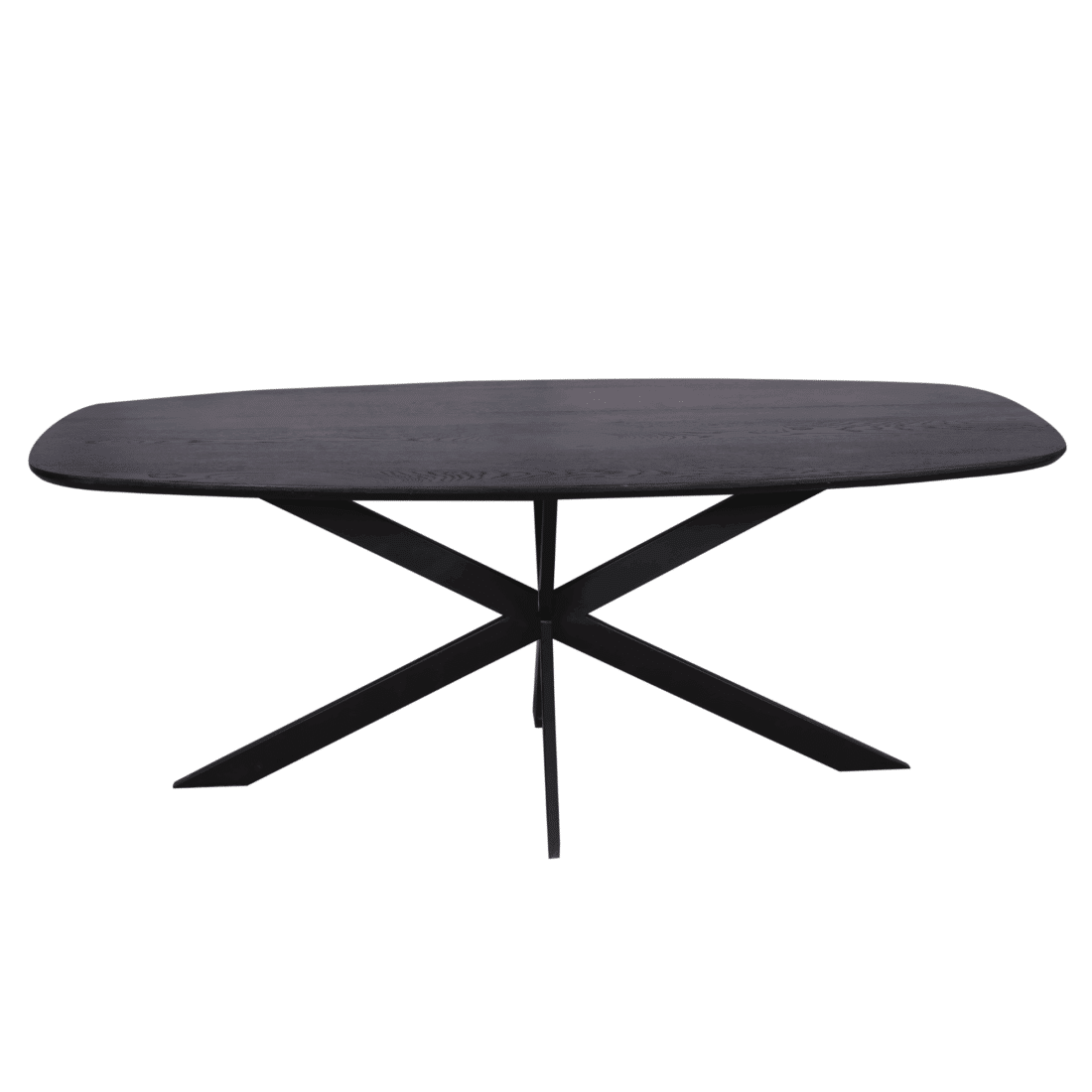 Starfurn Eiken Eettafel Ferris Deens Ovaal 200 Cm Zwart