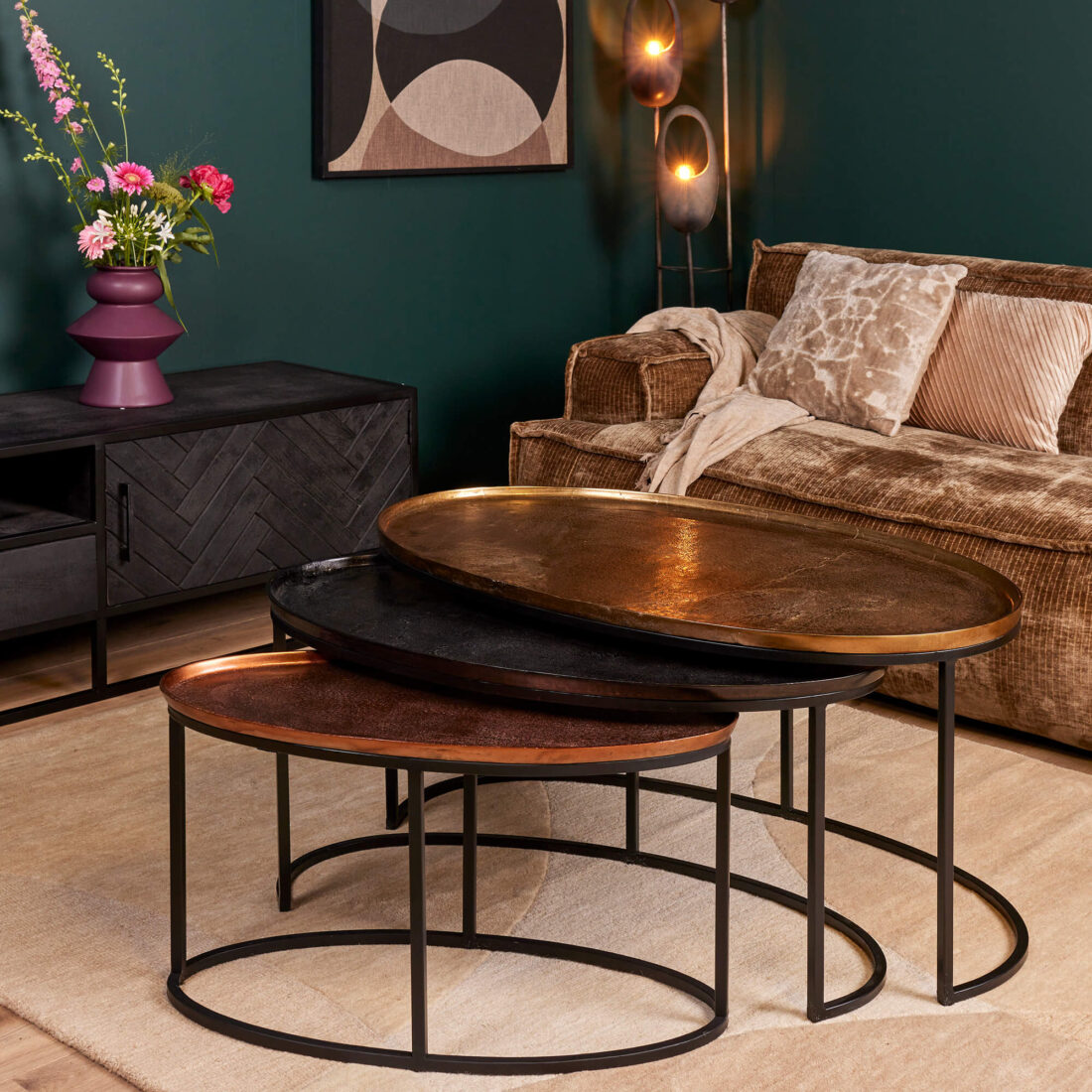 Starfurn Salontafel Raley 100 Cm Set Van 3