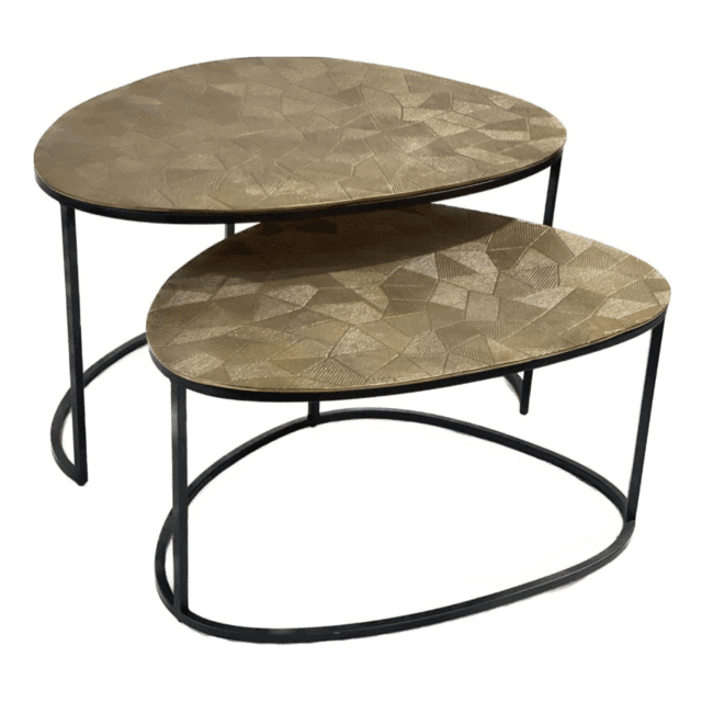 Starfurn Salontafel Ziva Gold 90 Cm