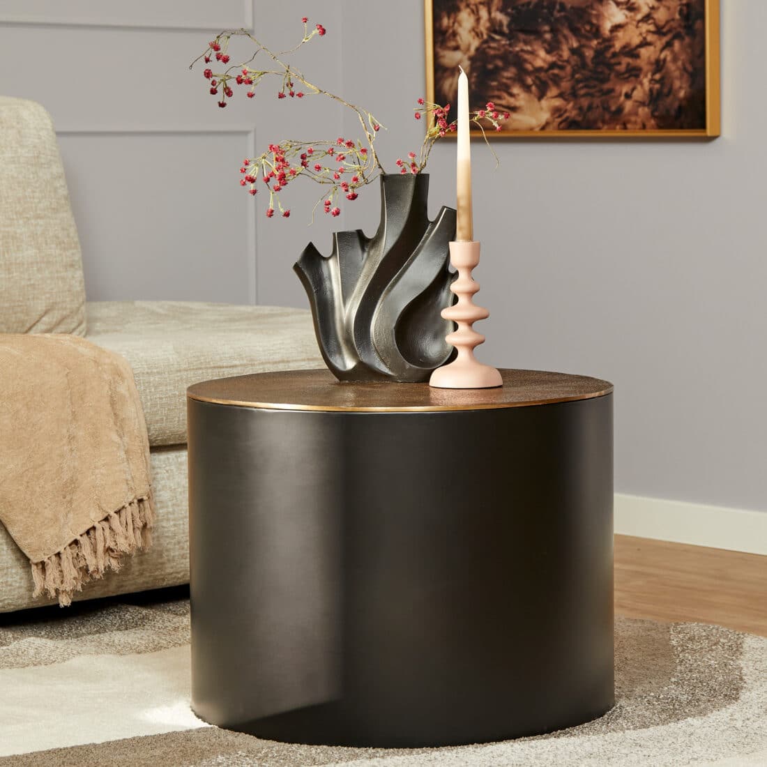Starfurn Salontafel Fiore Black 60 Cm