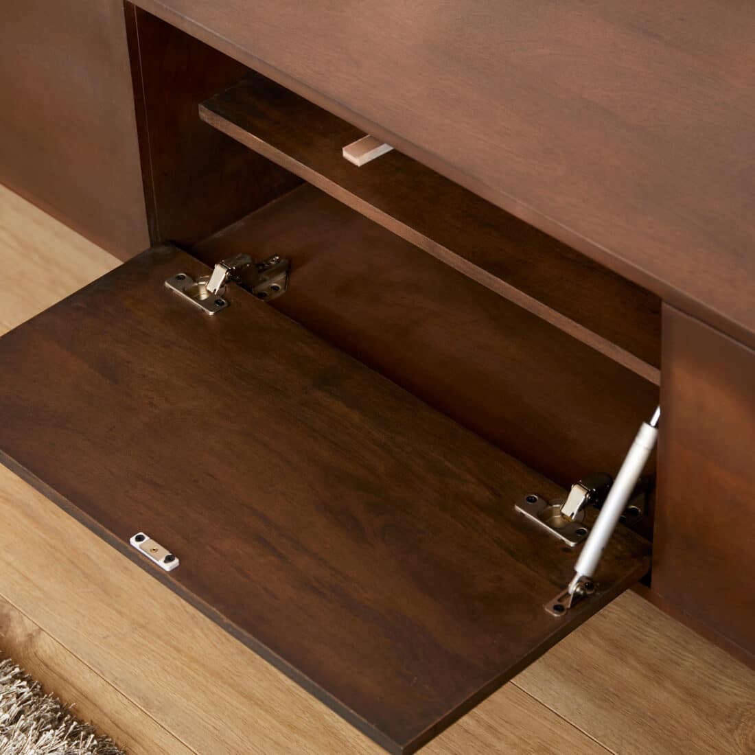 Starfurn Zwevend Tv Meubel Vision Walnut 280 Cm