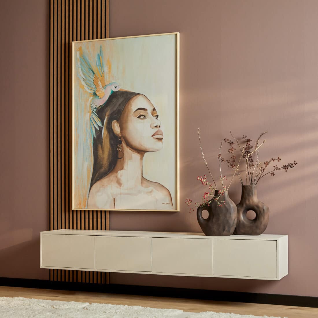 Starfurn Zwevend Tv Meubel Vision Sand 200 Cm