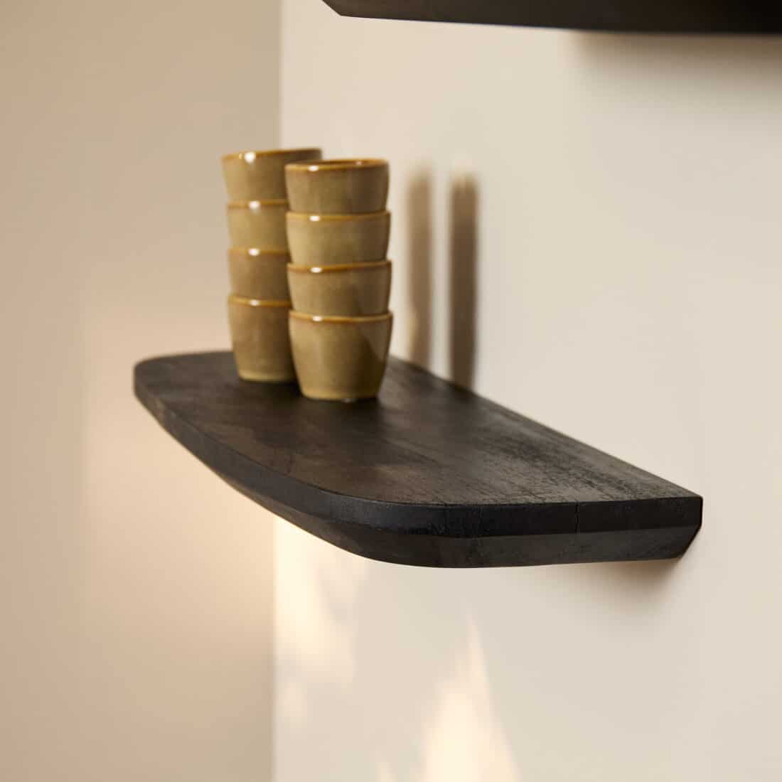 Starfurn Wandplank Gusta Black 60 Cm Set Van 3