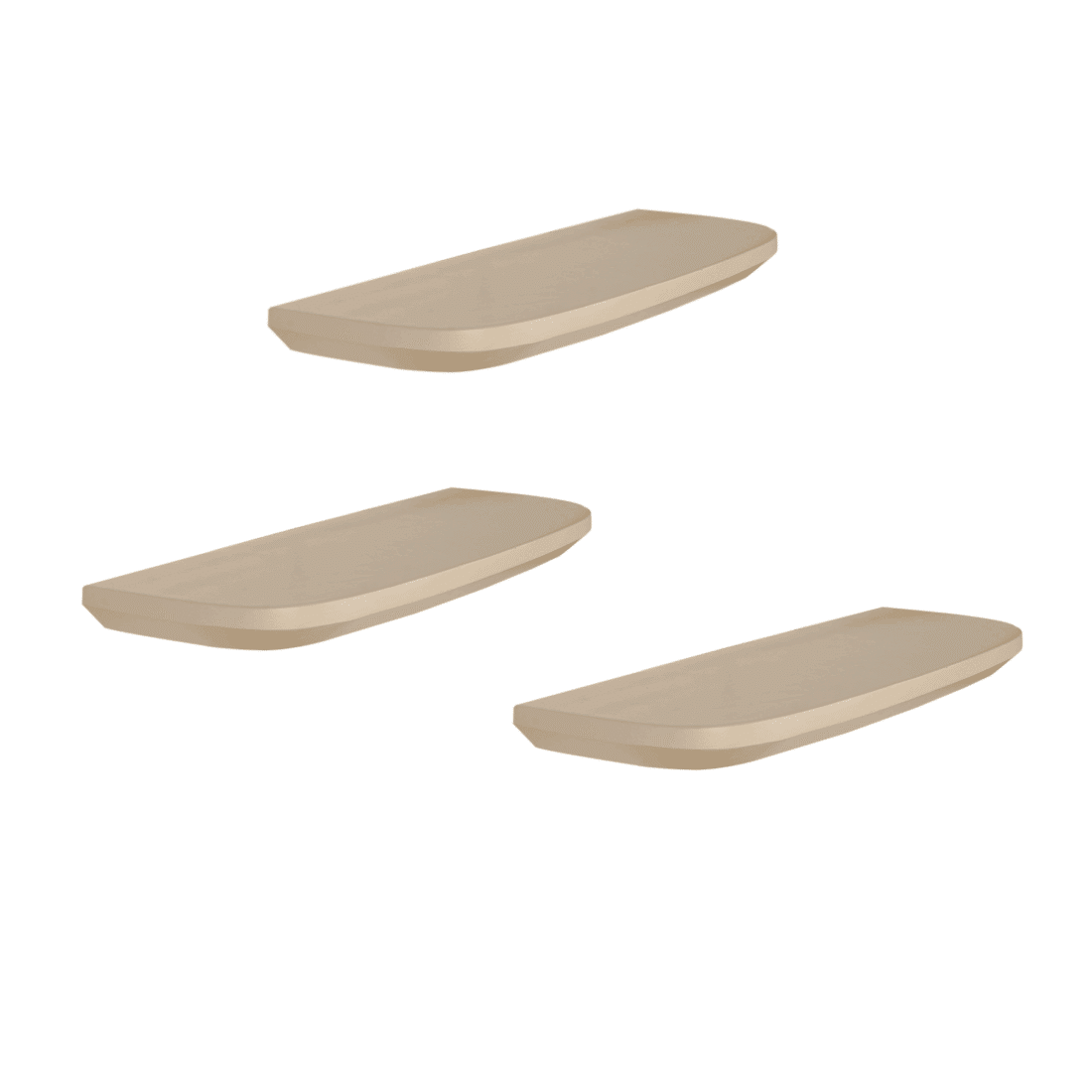 Starfurn Wandplank Gusta Sand 60 Cm Set Van 3