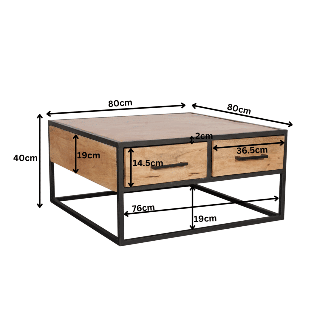 Starfurn Salontafel Denver 80 Cm