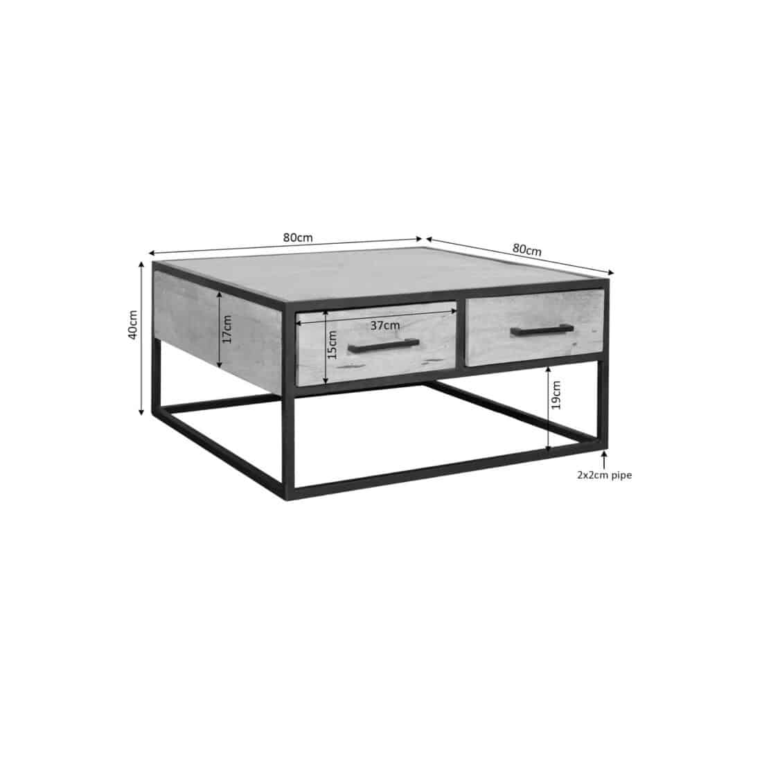Starfurn Salontafel Denver 80 Cm
