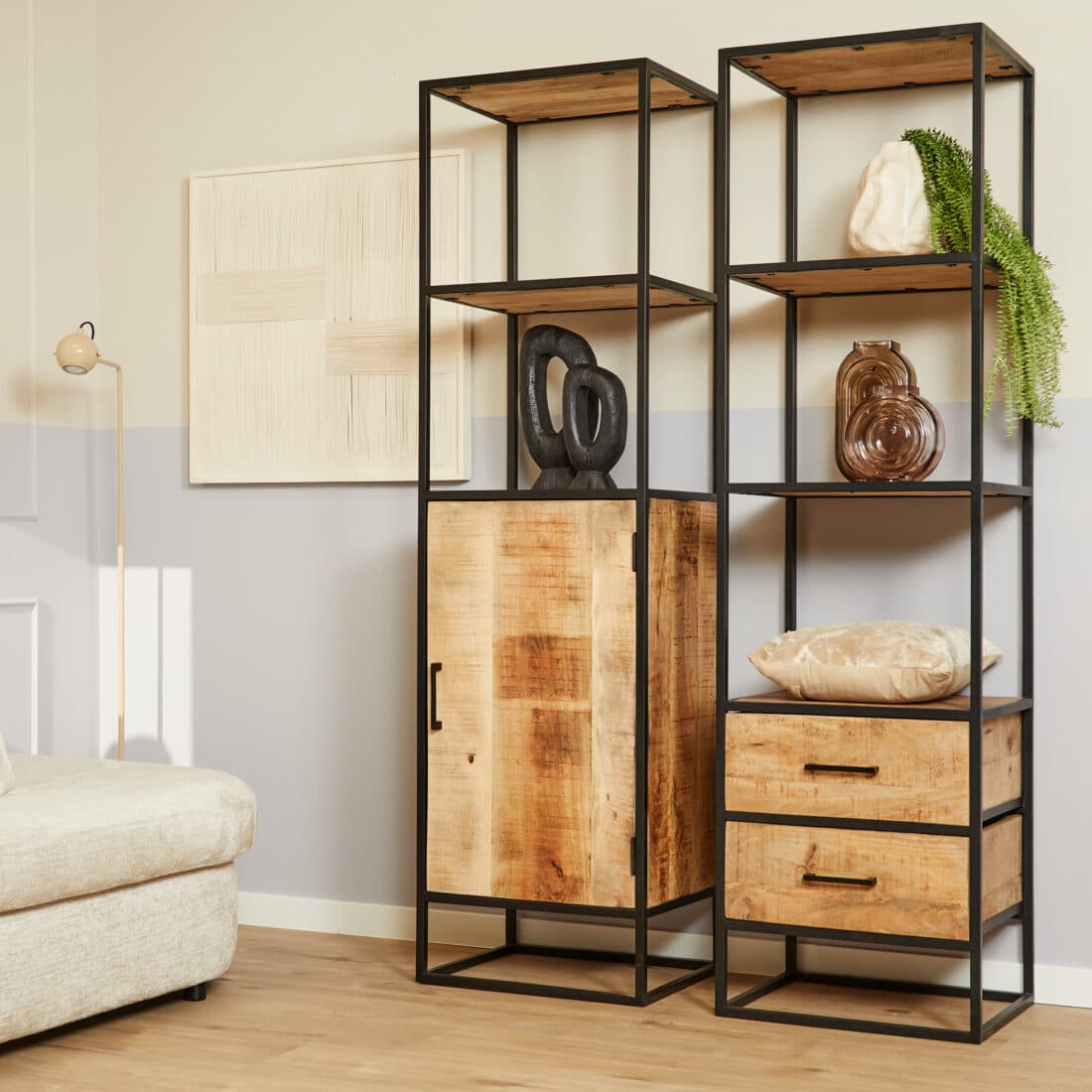 Starfurn Boekenkast Denver 1 Deur 55 Cm