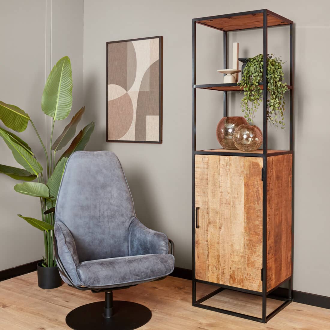 Starfurn Boekenkast Denver 1 Deur 55 Cm