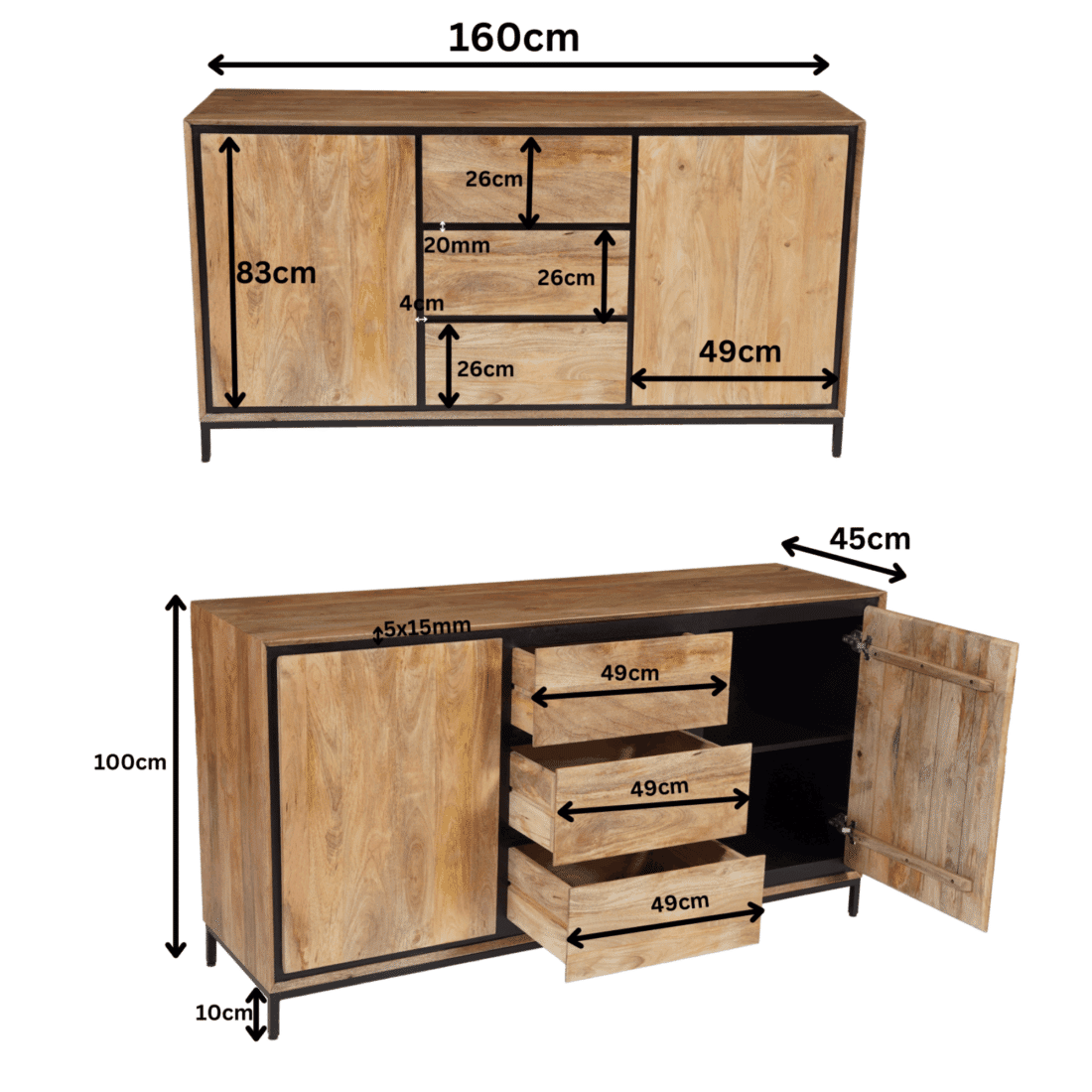 Starfurn Dressoir Richwood 160 Cm