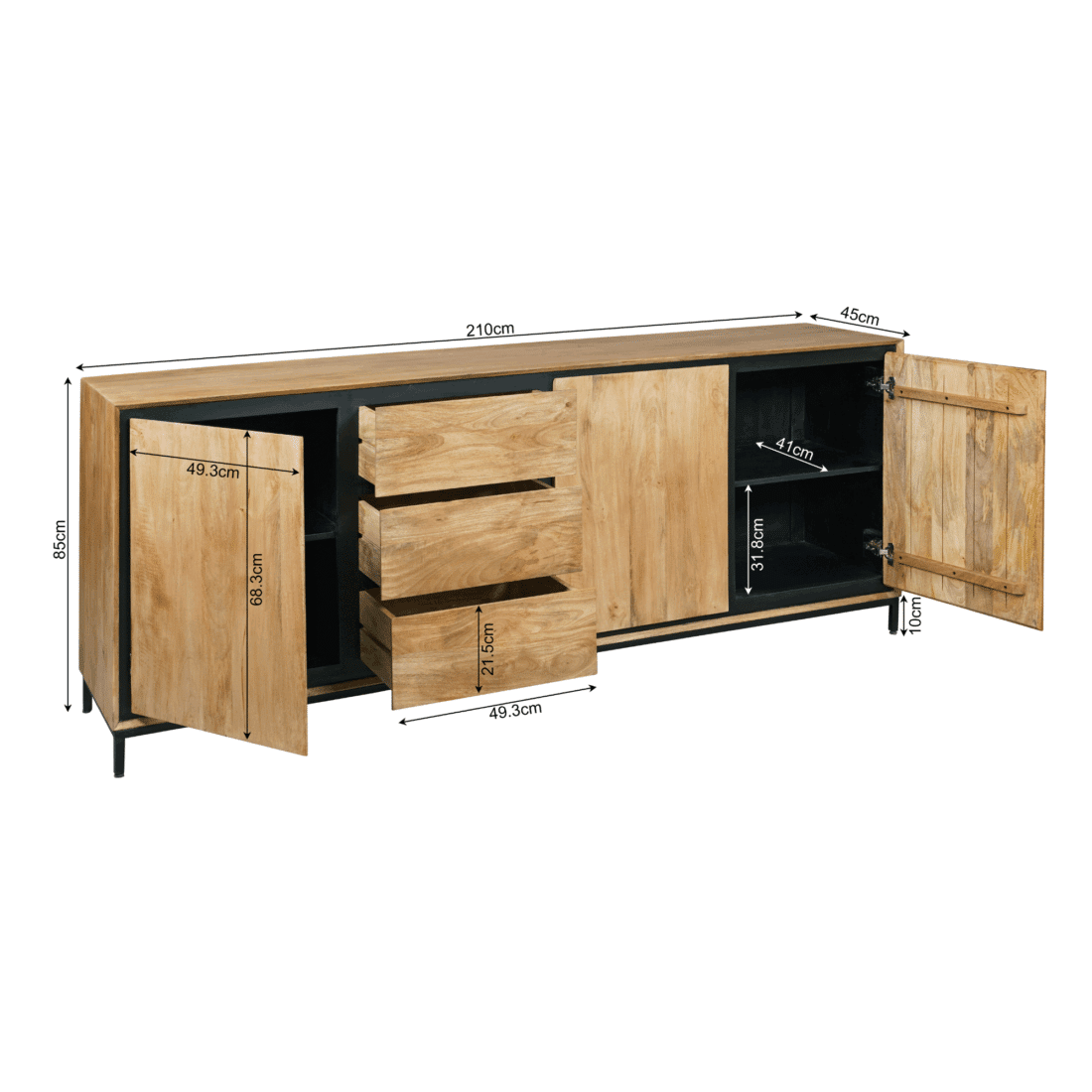 Starfurn Dressoir Richwood 210 Cm