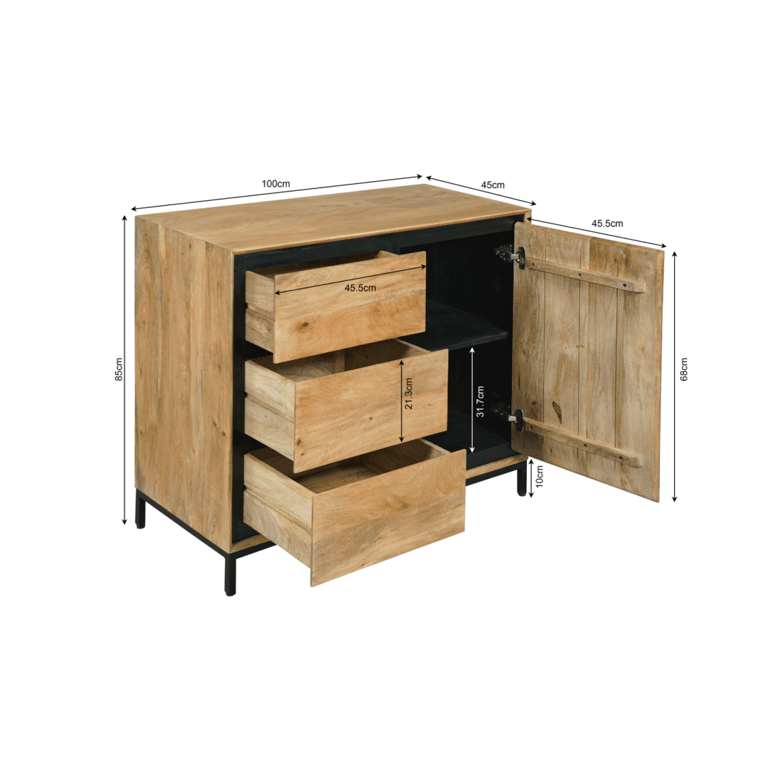 Starfurn Kabinet Kast Richwood 100 Cm