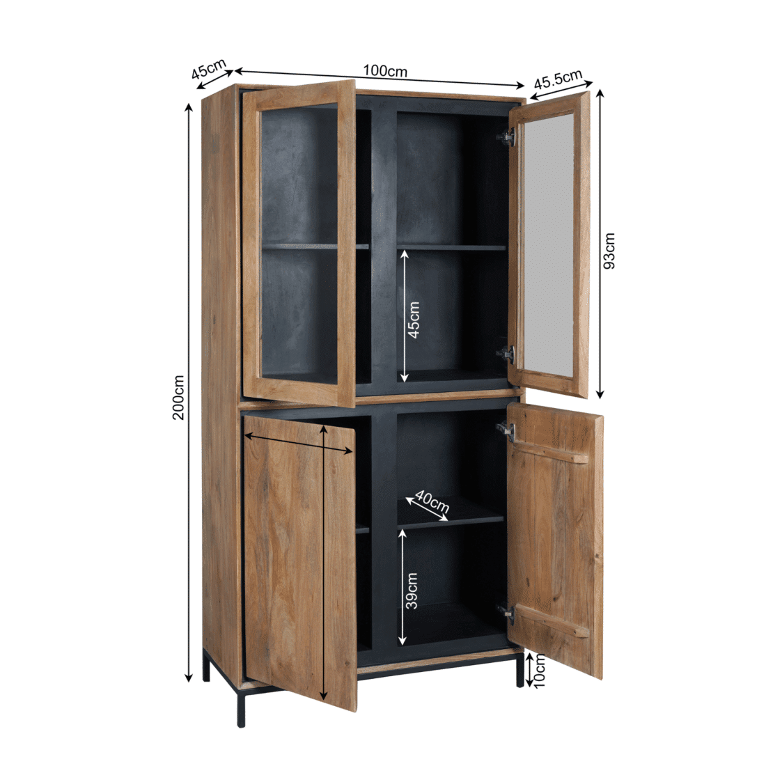 Starfurn Vitrinekast Richwood 100 Cm